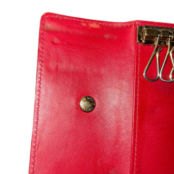 Louis Vuitton Vernis Multicles 4 Four Hooks Key Case Pomme D'Amour - Picture 14 of 15